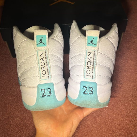 Air Jordan 12 Retro Light Aqua Shoes - Picture 3 of 9